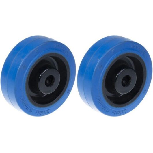 Rubber Wheel - BLICKLE - 80mm - Swivel - Set of 2 - Capacity 280kg