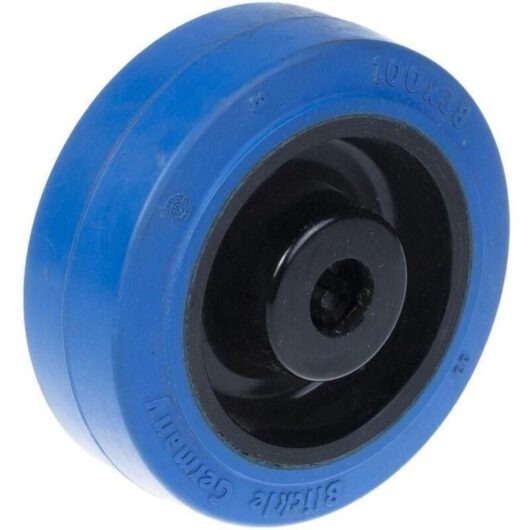 Wheel - BLICKLE - 80 mm - Swivel - Blue Rubber - Capacity 140 kg