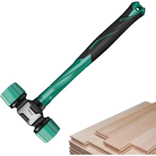 CCYKXA Rubber hammer, non-slip mallet, ergonomic hammer, camping hammer, woodworking mallet, tent hammer, ground installation tool, for camping and