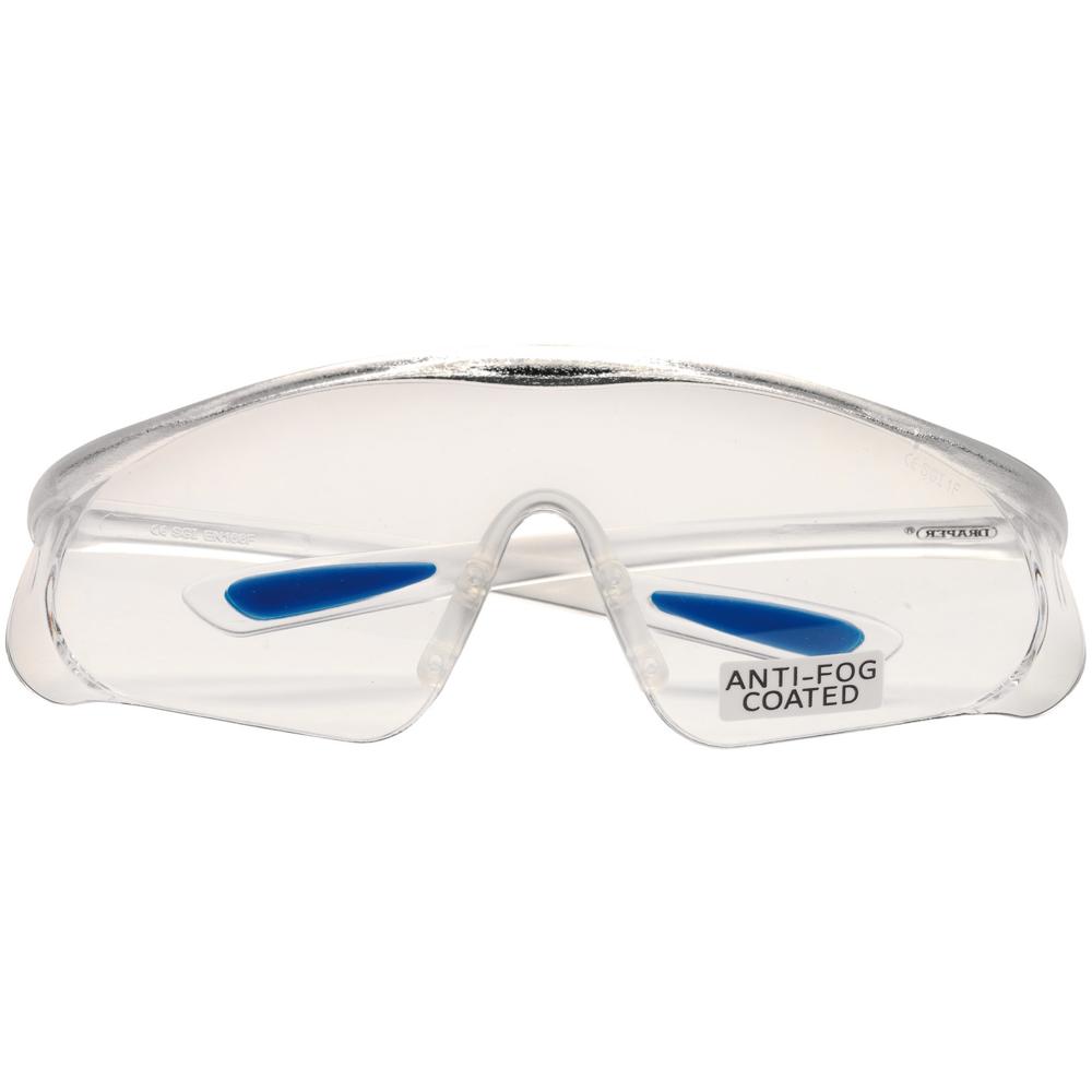 Draper Anti Fog Safety Glasses Clear Clear