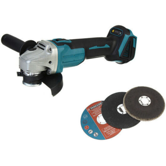 125mm 18V 4-speed cordless angle grinder for Makita, battery + accessories (tool only),