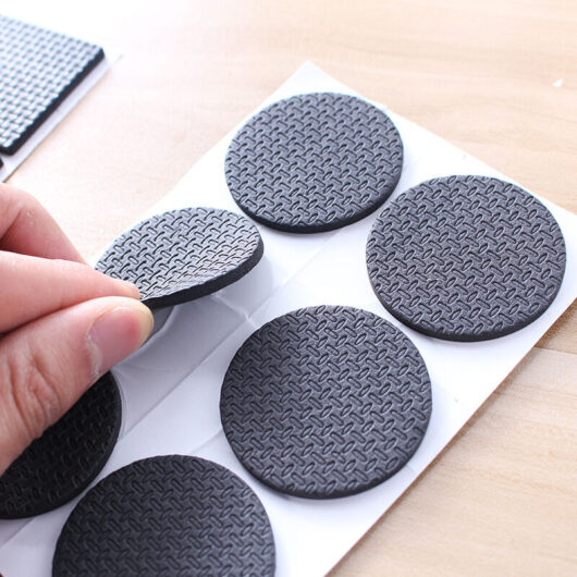 24 pcs 4.5x4.5mm - Anti-slip Pad Premium Rubber Pad Floor Protector Self-adhesive Anti-slip Pad Adhesive Rubber Pad