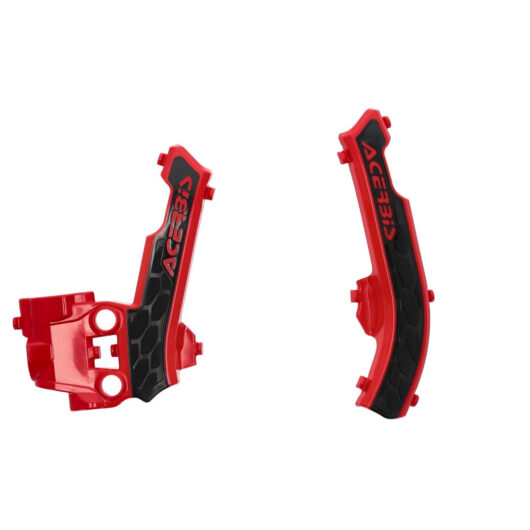 Acerbis X-Grip Frame Guards - Gas Gas MC50 2021-2023, MC-E 5 2021-2024 - Red/Black