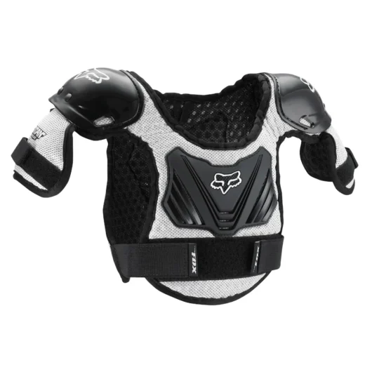 Fox Peewee Titan Roost Deflector Youth Chest Guard Black/Silver