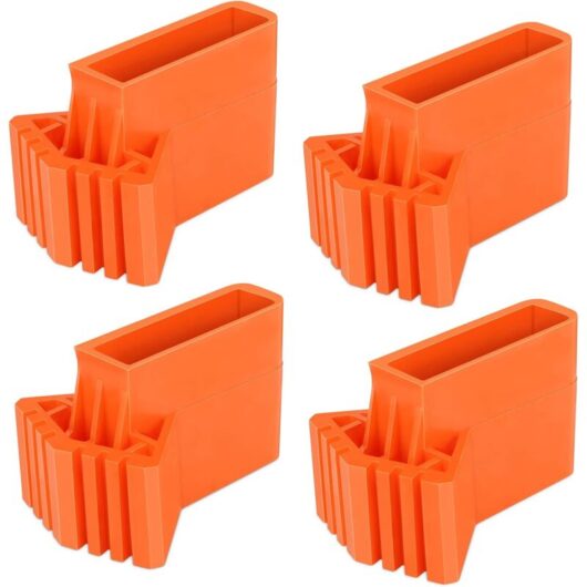 Linghhang - 4 Pieces Ladder Foot Covers, pvc Non-Slip Stair Feet for Stairs Non-Slip Rubber Covers, Ladder Protection Pad for Telescopic Ladders, etc