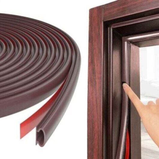 Window and door seals, acoustic alternatives for gaps of 2.5-6 mm, self-adhesive TPE rubber acoustic seals